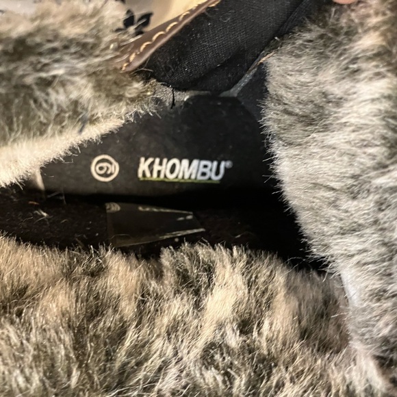 Khombu Lisa All Weather Snow Boots Brown Suede Ankle Booties Faux Fur Size 9 - Picture 8 of 9